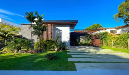 Casa em condomínio fechado com 4 quartos para alugar na RODOVIA BA-099 - ESTRADA DO CÔCO KM 08, Praia de Busca Vida, Camaçari, 270 m2 por R$ 25.000