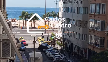 Na quadra da praia, amplo apto 3 quartos, 1 suíte, 90 M², sol da manhã, vista lateral para a praia.
