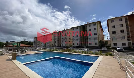 Apartamento com varanda em Lauro de Freitas