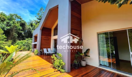 Casa de campo linear, no Green Valley, Teresópolis, 3 suítes, 220 m² e total integração à natureza