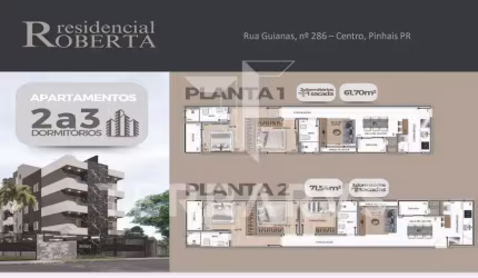 Apartamento com 2 quartos à venda na Rua das Guianas, Centro, Pinhais, 86 m2 por R$ 750.000