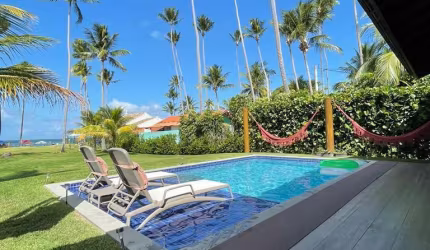 Casa Beira mar com 292 m² 4 suítes e 4 vagas na beira mar da Praia dos Carneiros perto da igrejinha