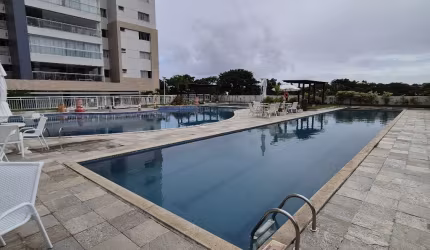 Apartamento Mobiliado 3/4 com Varanda em Patamares Greenville