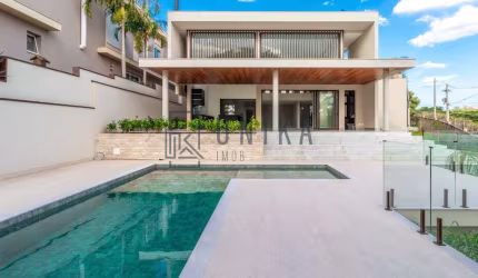 Impecável casa em condomínio à venda em Campinas-SP, Residencial Jatibela! 4 quartos, 4 suítes, 3 salas, 4 vagas, 700m²!
