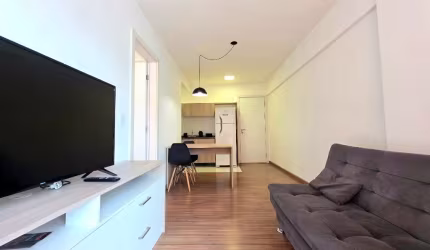 Apartamento C/ 1 dormitório, bem mobiliado, Edifício Central Station