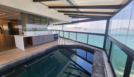 Apartamento com 4 suítes para alugar, 400 m² por R$ 25.000/mês - Astrias - Guarujá/SP