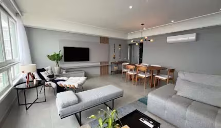 Apartamento com 3 dormitórios à venda, 144 m² por R$ 1.700.000,00 - Pitangueiras Frente Mar - Guarujá/SP