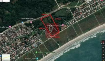 TERRENO 50.806 MIL M² DE FRENTE PARA O MAR PONTAL PARANA R$8.200.000,00