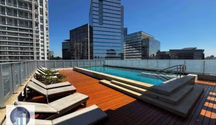 Apartamento com 1 dormitório para alugar, 33 m² por R$ 5.134,82/mês - Santo Amaro - São Paulo/SP