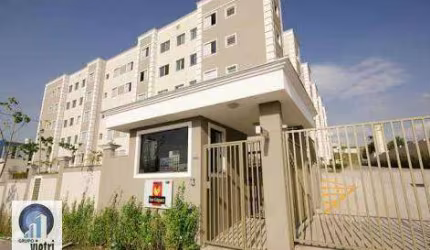 Apartamento no City Jaraguá Residencial San Giulio com 2 dormitórios com armários, sala, corredor com armários, cozinha com armários, banheiro, área d