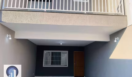 Excelente Sobrado Novo!!! Com 3 dormitórios com sacadas sendo 1 Suíte, sala para 2 ambientes, jardim de inverno, lavabo ,cozinha, área de serviço, qui