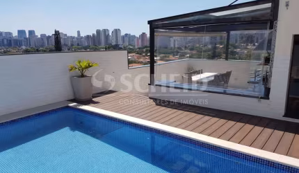 BROOKLIN . COBERTURA COM PISCINA , ELEVADOR PRIVATIVO