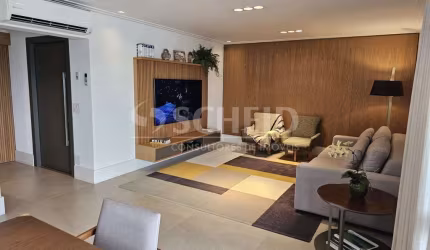 Apartamento de 182m2, todo mobilado, suíte master e 2 vagas, excelente localização Jd Marajoara