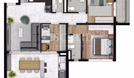 Apartamento 87m² - 3 dormitórios - 2 vagas - VERSA BROOKLIN