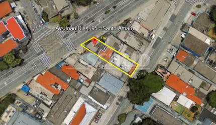 Imóvel para Venda, 400m², Santo Amaro, com acesso a Av. João Dias e  Rua Doutor Antônio Bento