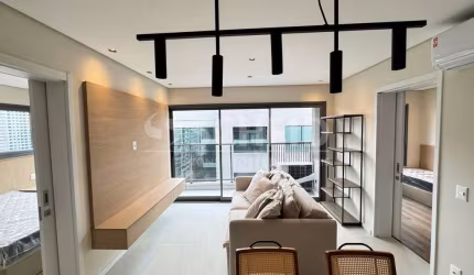 Apartamento locação, 60m novo mobiliado na Vila Nova Conceição, Rua Jacques Félix