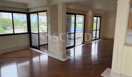 Apartamento Brooklin, 216m², 3 quartos, 3 suítes, 3 vagas, cozinha , sala , terraço com piscina.