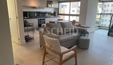 Duplex para Locação no Ibirapuera, 87m², 2 suítes amplas, Sala Integrada com Cozinha,2 vagas