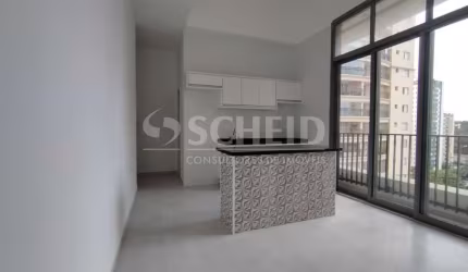 Studio novo para Locação com 39m² e 1 vaga