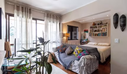 Apartamento á Venda no Brooklin com 57m², 1 quarto, 1 vaga.