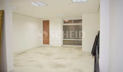Sala Comercial com 52m² de vão livre no Brooklin, 2 Banheiros, 1 vaga, ótima localização.