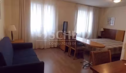 Flat à venda em Moema, 30m², 1 Suíte, Mobiliado, Cozinha Equipada, Localização Privilegiada