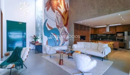 Casa à Venda no Condomínio Fazenda Imperial com 3 Suítes, Escritório, Espaço Gourmet, Piscina Aquec