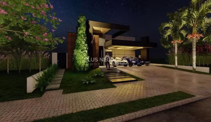 Excelente casa térrea com 3 suítes, piscina e escritório, Alphaville Nova Esplanada 3, Votorantim -