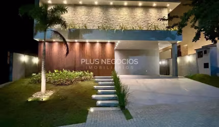 Casa Térrea à Venda no Alphaville Nova Esplanada 4 – 3 Suítes, Escritório, Piscina com Aquecimento