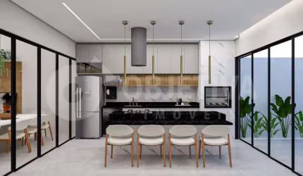 Linda Casa Nova a venda no Bairro Jardim Botânico em Uberlândia: Projeto Moderno, Acabamento de Qualidade e Localização Privilegiada!