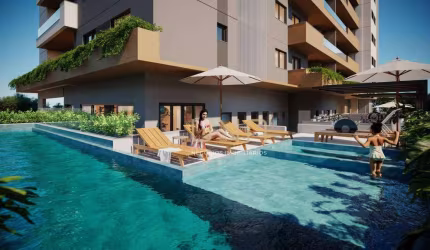 Apartamento com 3 dormitórios à venda, 84 m² por R$ 440.726,38 - Barreiros - São José/SC