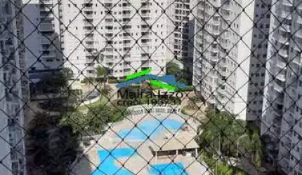APARTAMENTO 2 DORMITÓRIOS ANDAR ALTO-AQUAPLAY-VISTA PISCINA-MARAPÉ - SANTOS