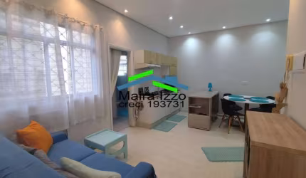 APARTAMENTO 1 DORMITÓRIO - MOBILIADO - GONZAGA - SANTOS