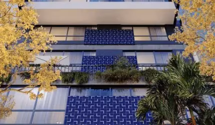 Apartamento com 48,5 m², 1 suíte, lavabo, 1 vaga, no Centro de Florianópolis