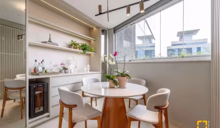 Apto 01 dormitório 60m² mobiliado com sacada no Ed. Jardim Milano