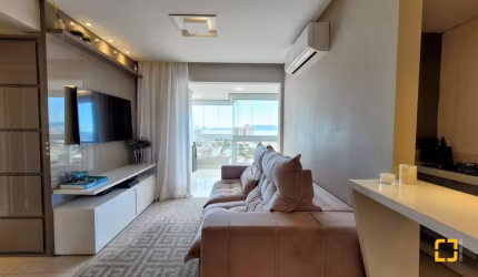 Apartamento mobiliado com vista mar e 03 dormitórios, em São José/SC
