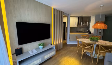 Apartamento mobiliado e decorado  à 300 mt do mar praia ingleses