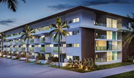 Apartamento 02 quartos com piscina privativa , beira de Ipioca