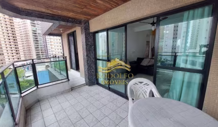 Guarujá Praia das Astúrias 2 Dormitórios + Suíte Empregada 107m² 1 Vaga Elevador Social e de Serviço Portaria 24hrs