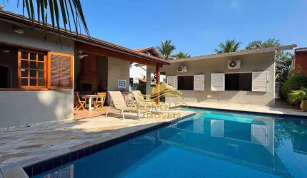 Bertigo Riviera de São Lourenço Casa 4 Dormitórios Piscina 4 Vagas Varanda Gourmet Ar-condicionado