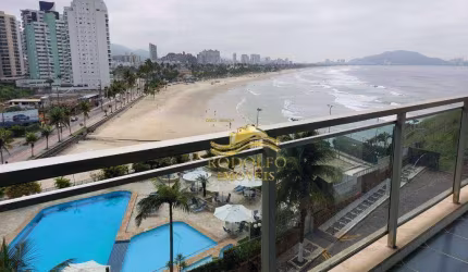 Guarujá Praia das Pitangueiras 3 Dormitórios 157m² 2 Vagas Vista Mar Piscina Sauna Quadra Poliesportiva