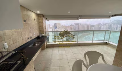 Guarujá Praia das Astúrias Linda Vista Mar 3 Dormitórios 117m² 2 Vagas Piscina Sauna Varanda Gourmet