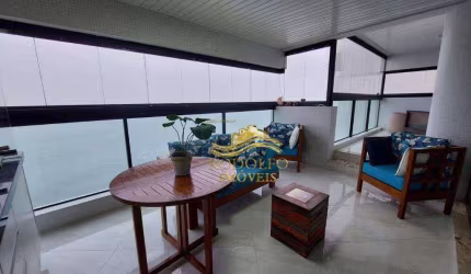 Guarujá Praia das Pitangueiras 3 Suítes 184m² 2 Vagas Vista Mar Piscina Sauna Varanda Gourmet