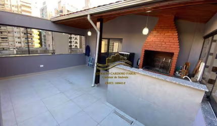 Guarujá Astúrias, COBERTURA DUPLEX 110 metros, VARANDA GOURMET, 50 METROS do Mar