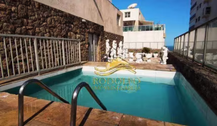 Guarujá Praia das Astúrias Cobertura Duplex Frente ao Mar com Vista 3 Suítes 255m² Piscina