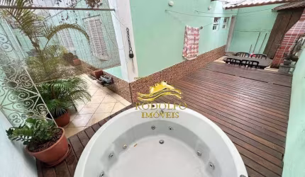 Guarujá-SP Praia das Astúrias Sobrado 2 Dormitórios 1 Vaga 80m² Quintal Hidromassagem Churrasqueira
