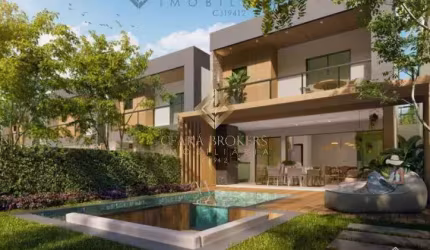 Duplex em condomínio no Eusébio com 4 dormitórios,  151 m² - R$ 920 mil