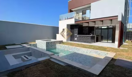 Terras Alphaville 2 - Pra família: Casa 3 dorm. piscina e churrasqueira.