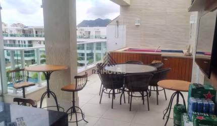 Cobertura com 3 quartos para alugar na Rua Escritor Elie Wiesel, Recreio dos Bandeirantes, Rio de Janeiro, 180 m2 por R$ 7.900