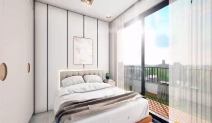 Cobertura 1 dorm a próximo ao shopping Villa Romana